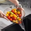 Wholesale vegetable washing basins, draining baskets, new household kitchen and living room fruit washing baskets, draining basins, bowls, blanching and rice washing Application Scenario